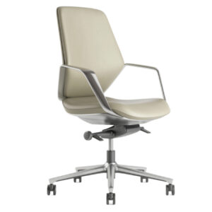 beige working chair with armrest